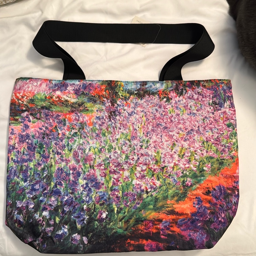 Monet print tote bag